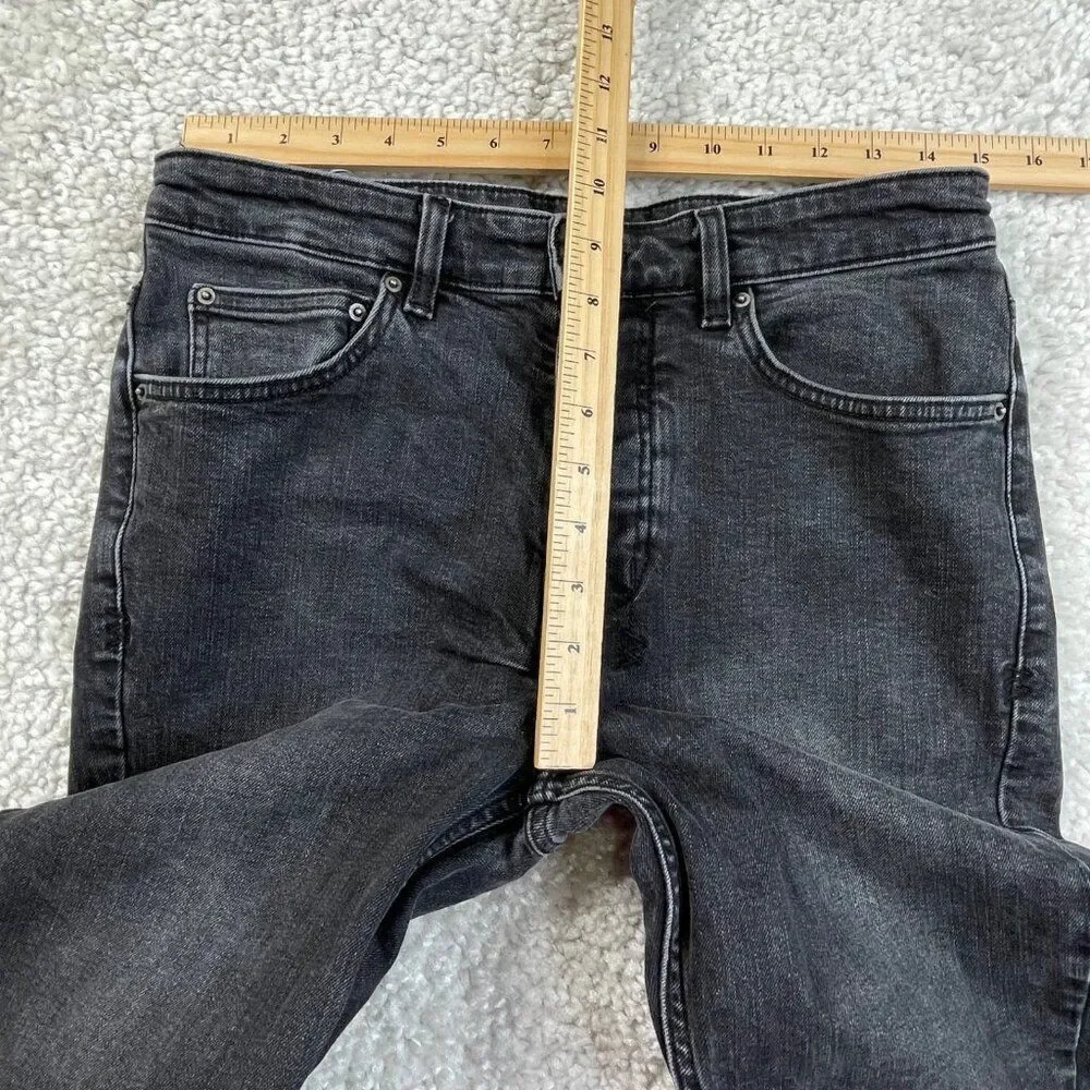 Ksubi Chitch World Tour Black Distressed Jean Red Stitch Mens 31x32